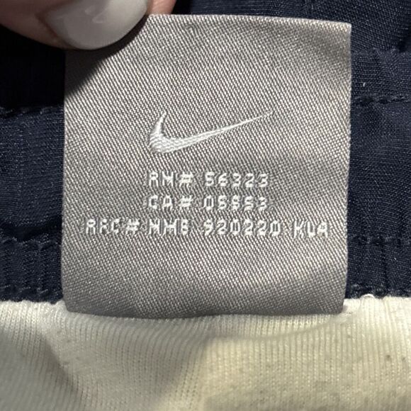 Nike Men's Windbreaker Track Pant Vintage Y2K Navy Yellow Ankle Zip Size XL - Picture 14 of 16